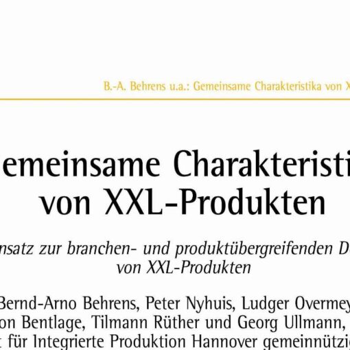 Common Characteristics of XXL-Products